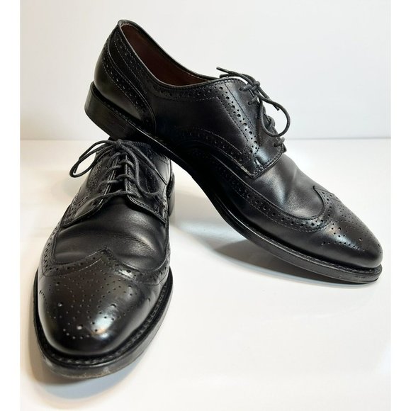 Men’s Allen Edmonds Black Leather Stuttgard Oxford Dress Shoes, Size 9.5D. main image 4